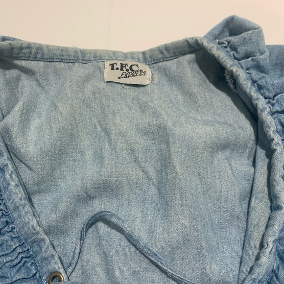 COPY - Adorable vintage denim pheasant shirt - Picture 7 of 9